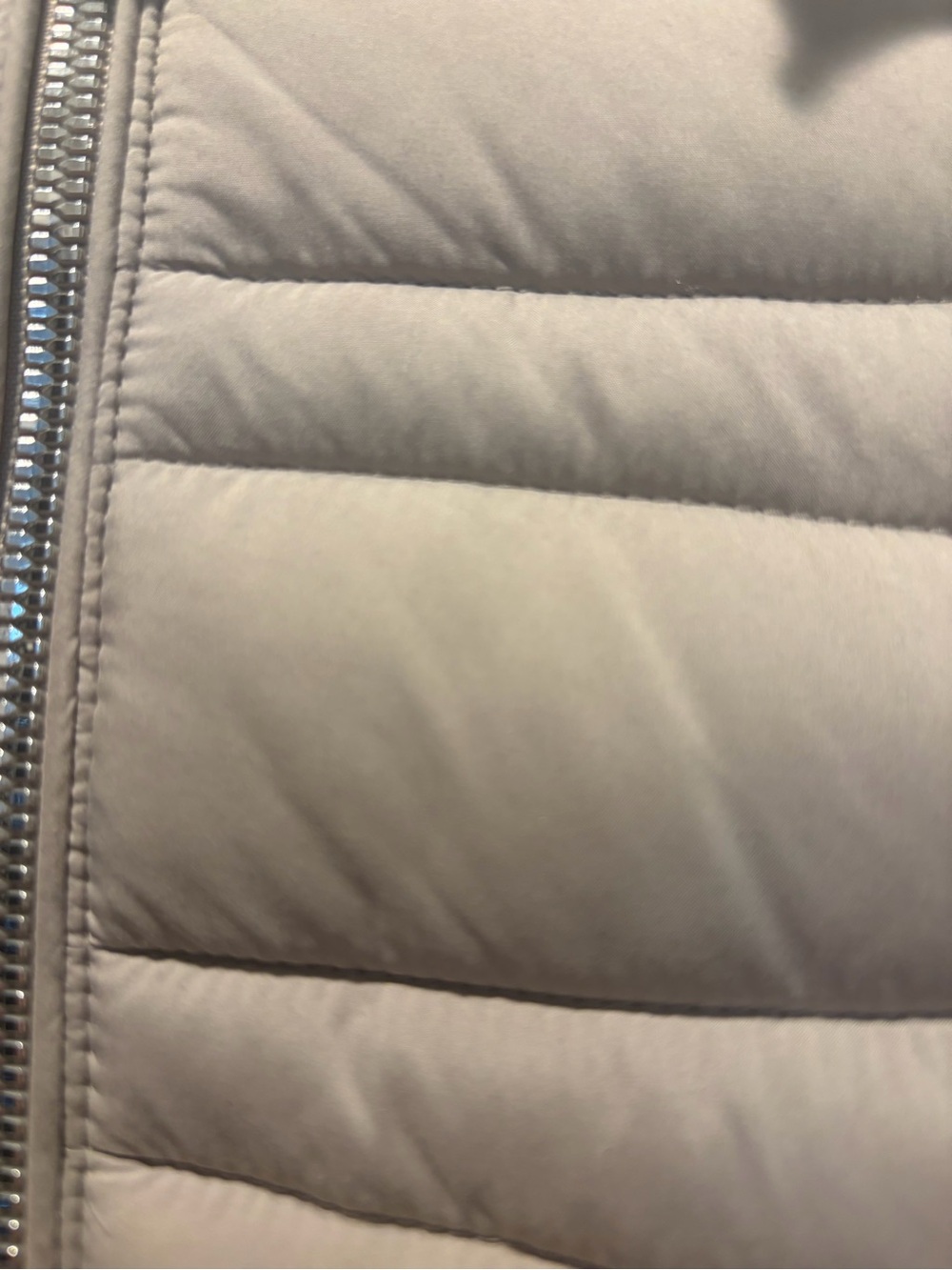 Women’s Lightweight Hooded Puffer Jacket - Taupe - Picture 4 of 5